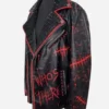 Scream Punk Style Leather Studded Jacket