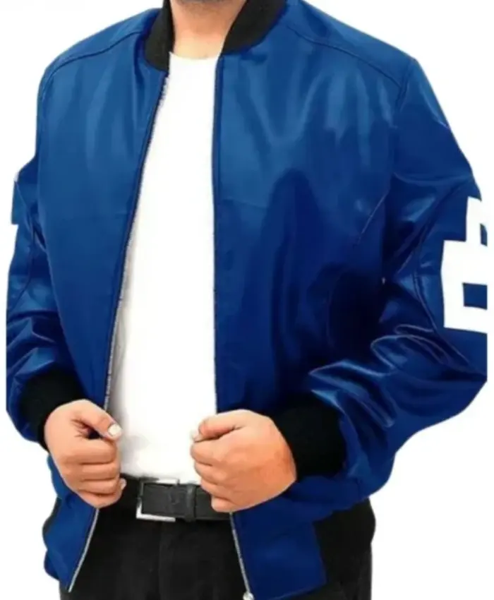 David Puddy Seinfeld 8 Ball Blue Bomber Jacket