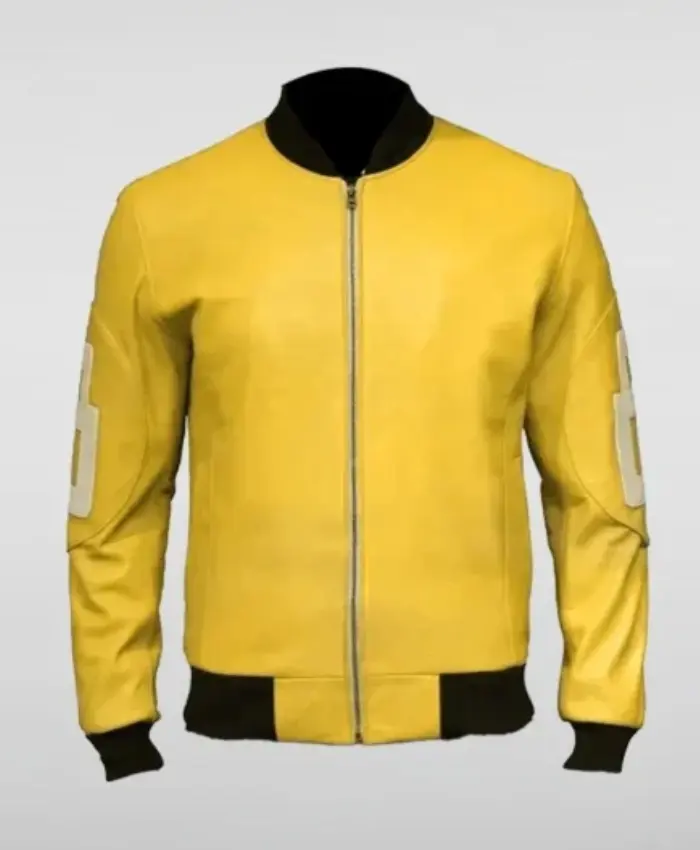 Unisex 8 Ball Yellow Bomber Jacket