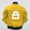 Unisex 8 Ball Yellow Bomber Jacket