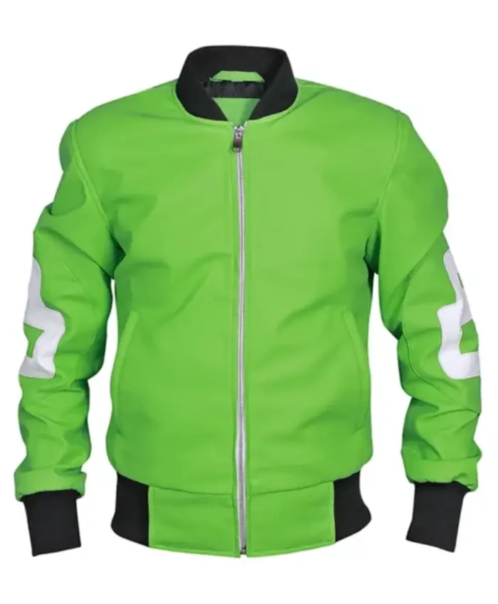 Unisex 8 Ball Green Bomber Jacket