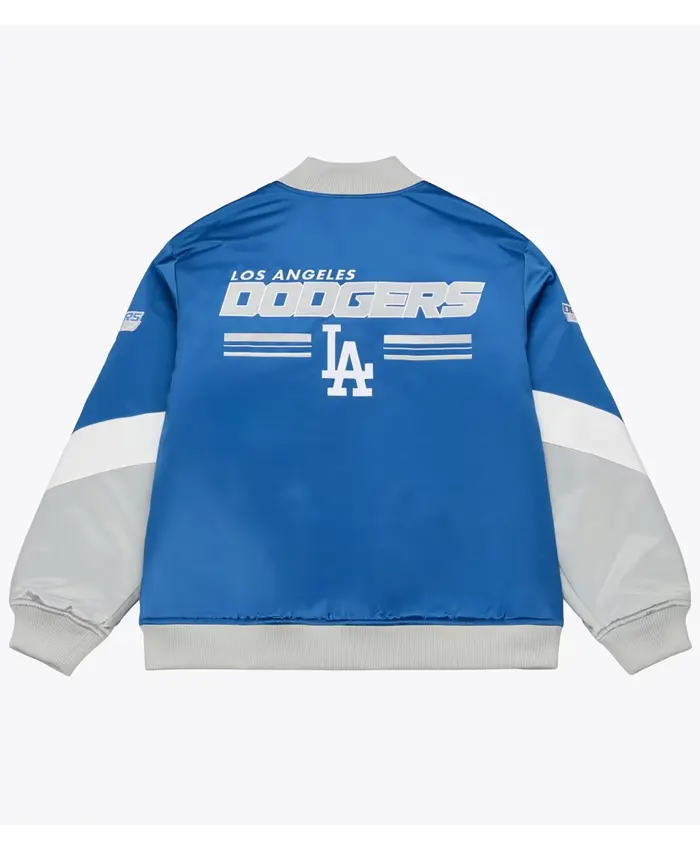 LA Dodgers Triple Check Heavyweight Satin Jacket