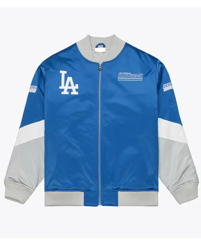 LA Dodgers Triple Check Heavyweight Satin Jacket