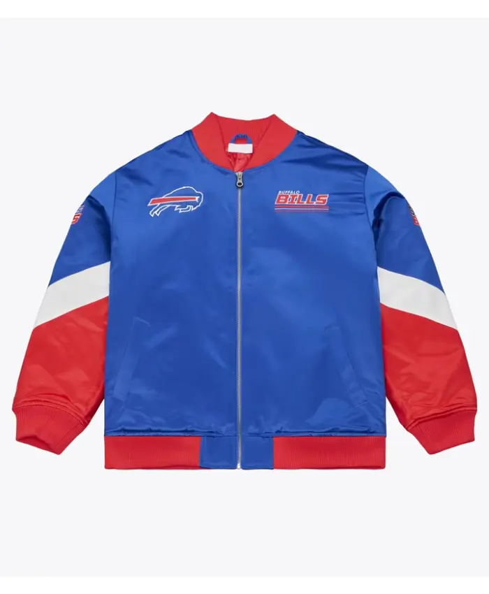 Buffalo Bills Triple Check Heavyweight Satin Jacket