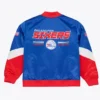 Philadelphia 76ers Triple Check Heavyweight Satin Jacket