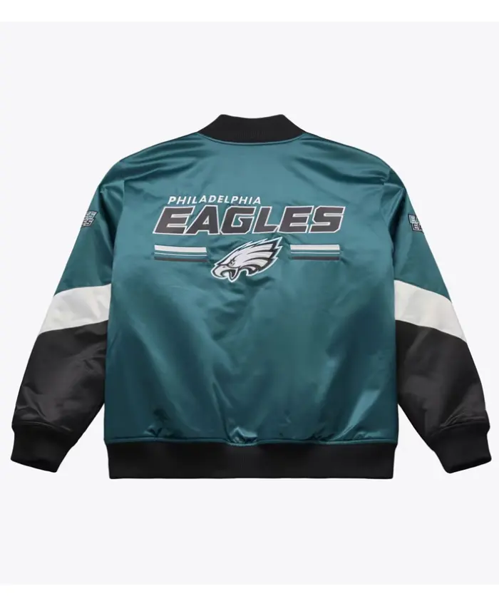 Philadelphia Eagles Triple Check Heavyweight Satin Jacket