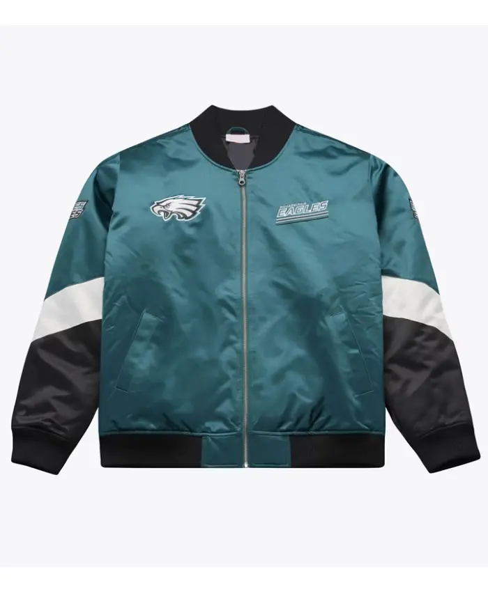 Philadelphia Eagles Triple Check Heavyweight Satin Jacket