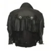 Alba Flores Money Heist Black Fringe Jacket