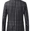 Men 2026 Black Polka Dot Blazer