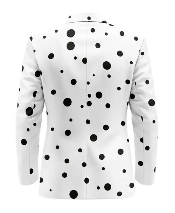 Casual White Polka Dot 2026 Blazer