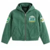 Philadelphia Eagles Hooded Green Bomber Jacket
