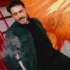 Andrew Koji Photocall Street Fighter Green Jacket