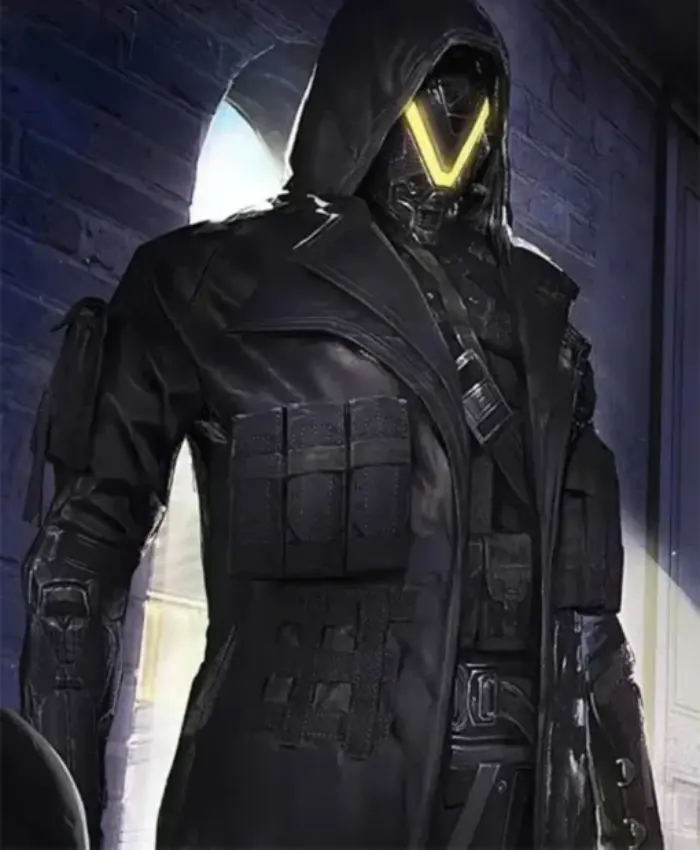 PUBG Season 11 Elite Agent Leather Long Trench Coat