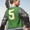 Pubg 5m Varsity Leather Jacket