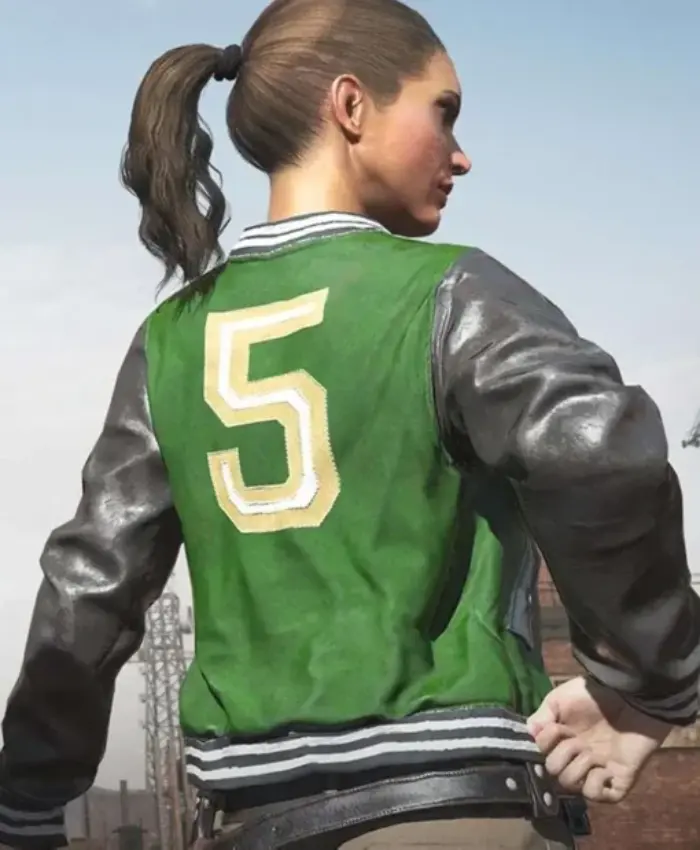 Pubg 5m Varsity Leather Jacket