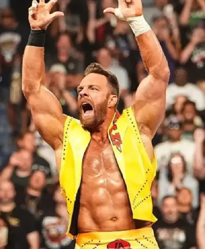 LA Knight WWE Money In The Bank Yellow Vest
