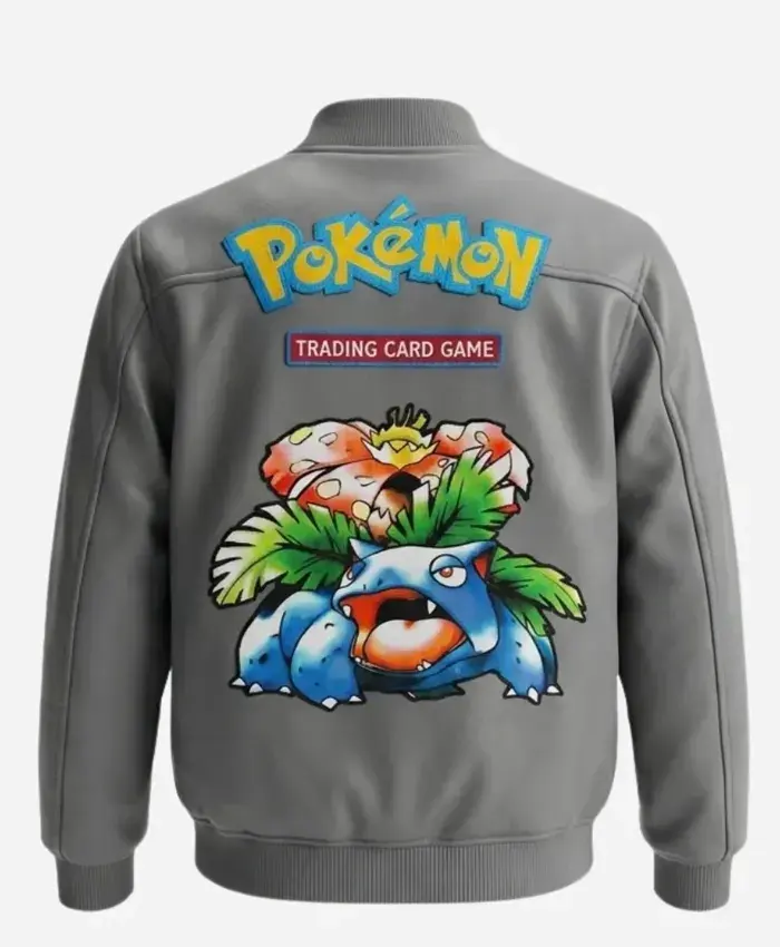 Pokemon Venusaur Tropical Bloom Toad Leather Jacket