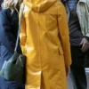 A Rainy Day In New York Connie Yellow Hooded Coat