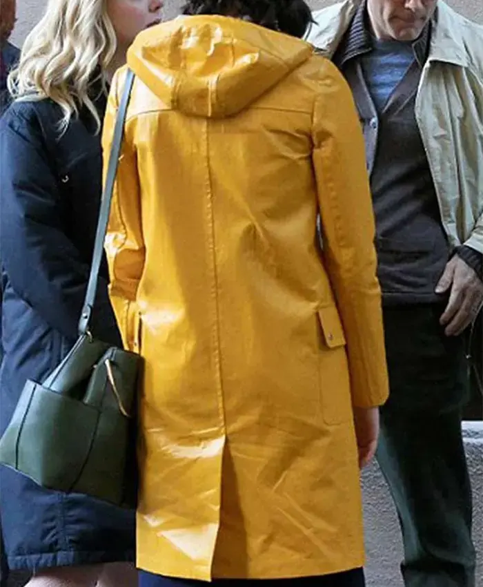 A Rainy Day In New York Connie Yellow Hooded Coat