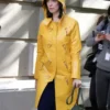 A Rainy Day In New York Connie Yellow Hooded Coat