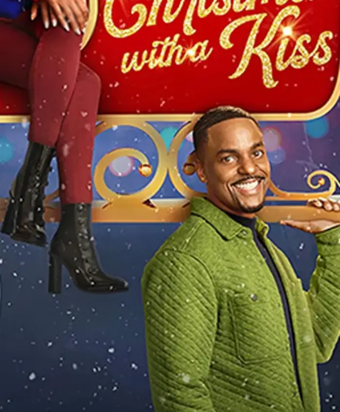 Dez Christmas with a Kiss Green Jacket