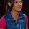 Camila Banus Days Of Our Lives Blue Puffer Vest