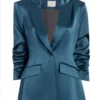 Fiona Cook Days Of Our Lives Blue Satin Blazer