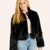 New York Yankees by Jill Martin Black Fur Jacket