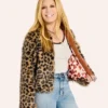 Jill Martin New York Yankees Leopard Fur Jacket