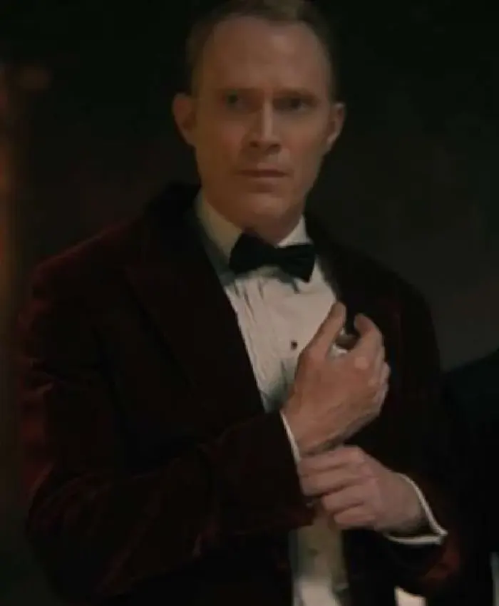 VisionQuest S01 Paul Bettany Red Velvet Blazer - Image 2