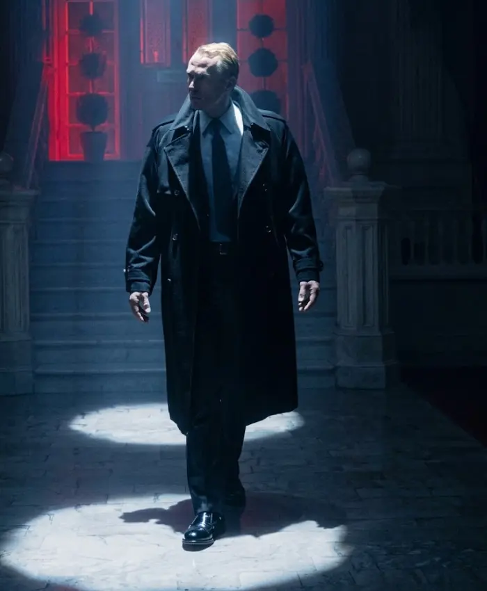 VisionQuest 2026 Paul Bettany Black Trench Coat