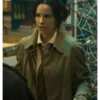 VisionQuest Emily Hampshire Beige Cotton Coat