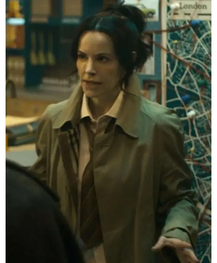 VisionQuest Emily Hampshire Beige Cotton Coat