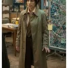 VisionQuest Emily Hampshire Beige Cotton Coat