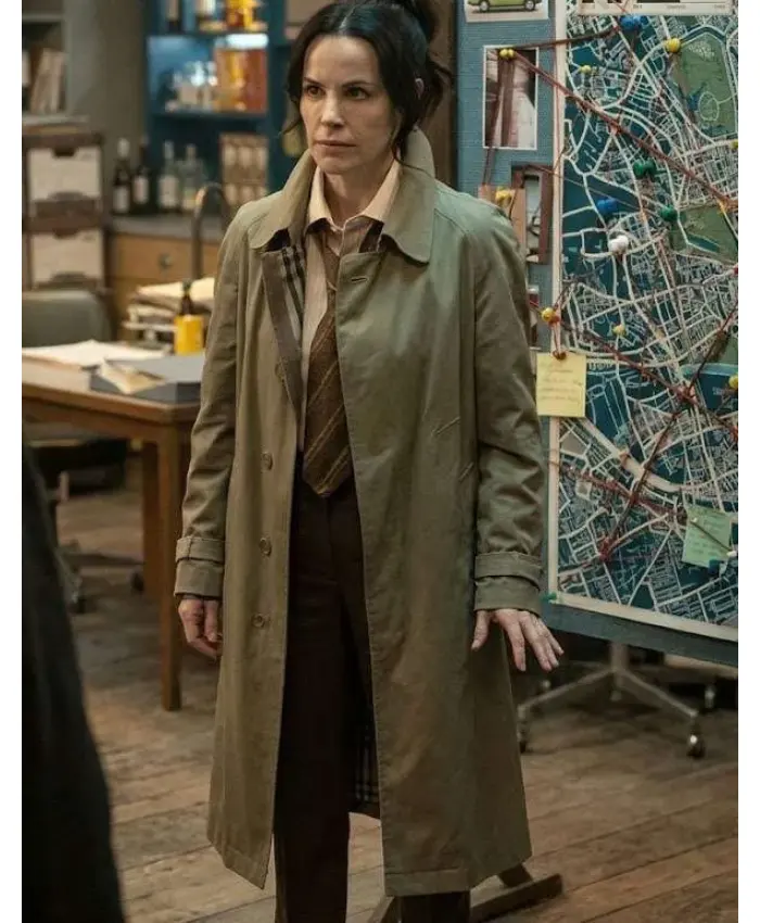VisionQuest Emily Hampshire Beige Cotton Coat