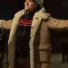 MobLand S02 Frankie Cooper Shearling Leather Coat