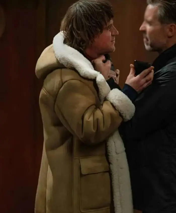MobLand S02 Frankie Cooper Shearling Leather Coat