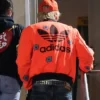 Machine Gun Kelly Bullet Hole Orange Bomber Jacket