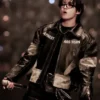 BTS Jungkook Arirang Tour Brown Leather Jacket
