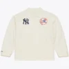 New York Yankees Cream Retro Root Coaches Jacket