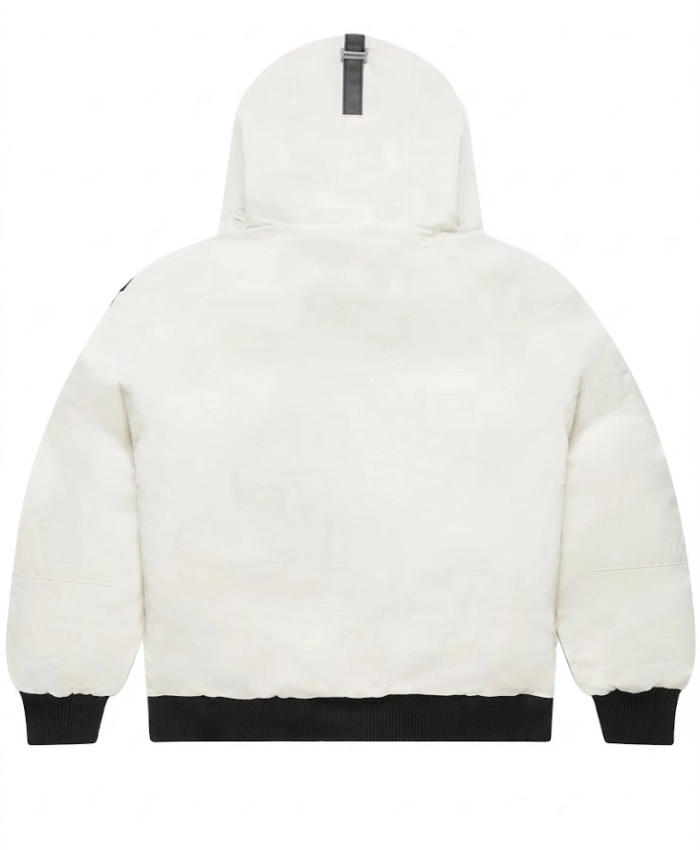 OVO Canada Goose Chilliwack White Bomber Owl Hooded Jacket