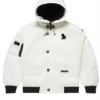 OVO Canada Goose Chilliwack White Owl Hooded Jacket For Sale 