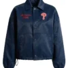 Philadelphia Phillies Coaches True Navy Full Snap Jacket