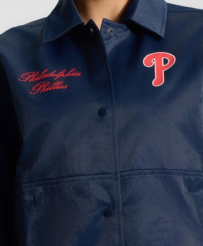 Philadelphia Phillies True Navy Full Snap Jacket