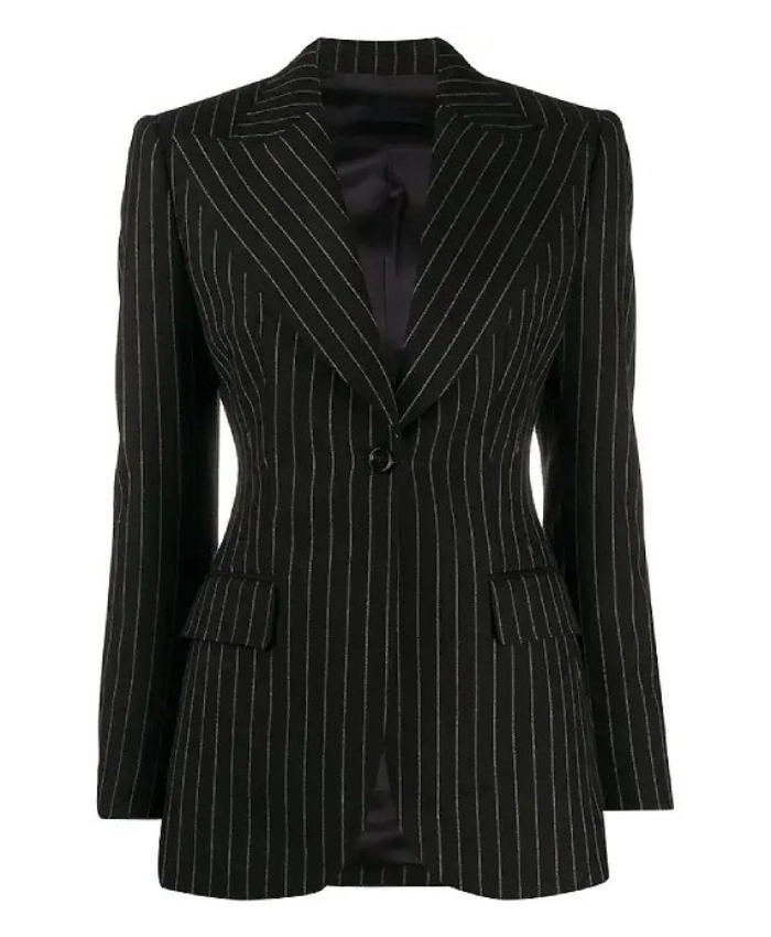 Rebecca Welton Ted Lasso S04 Hannah Waddingham Pinstripe Blazer