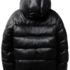 SUVENE Down Black Hooded Puffer Jacket