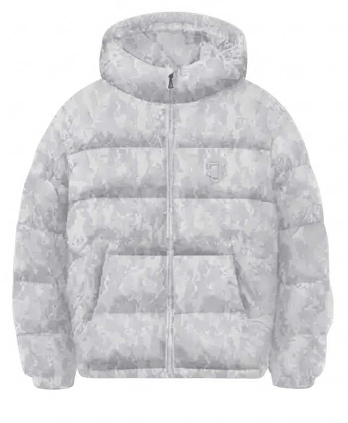 SUVENE Down Camo Hooded Puffer Jacket Sale