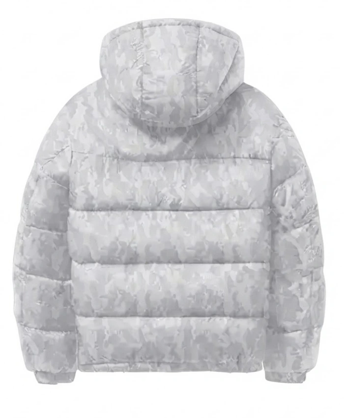 SUVENE Down Camo Hooded Puffer Jacket