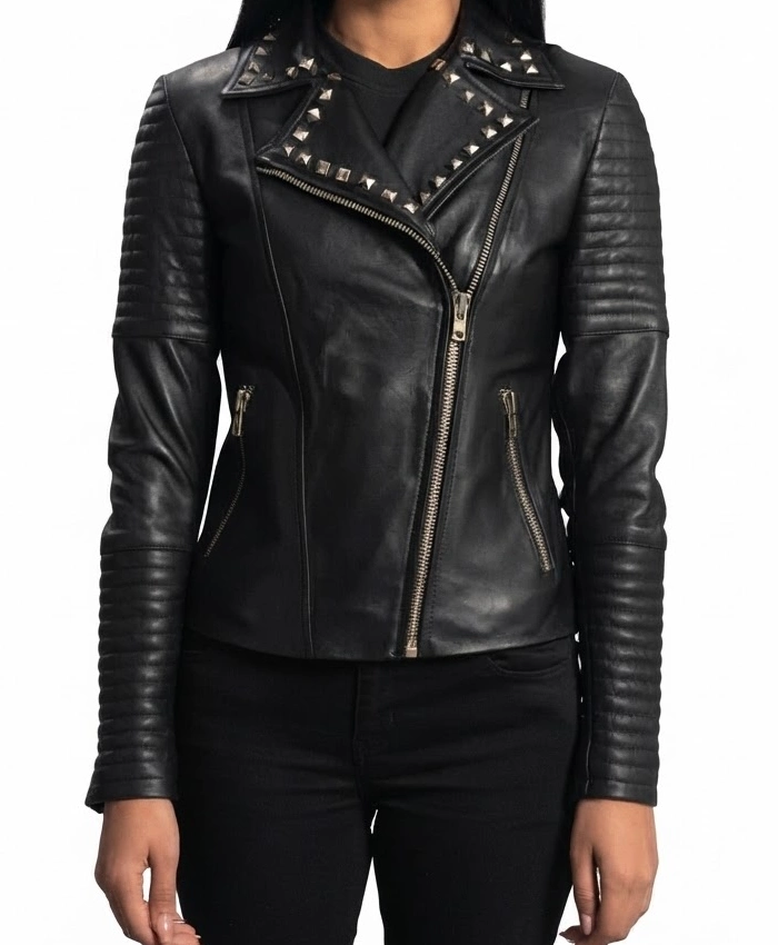 Sally Mae Studded Leather Jacket