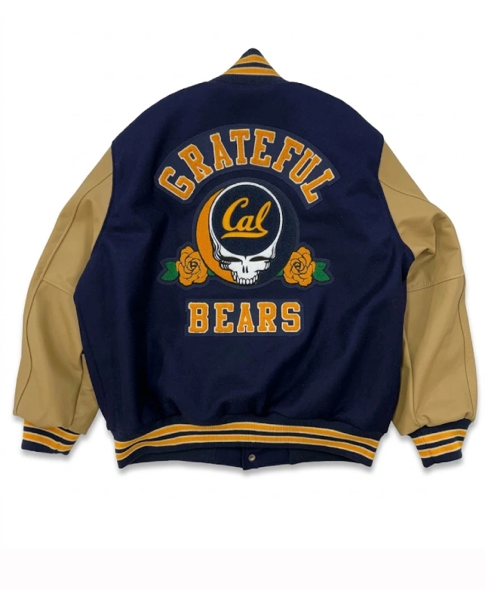 Shop Cal Athletics x Grateful Bears Letterman Varsity Jacket For Sale